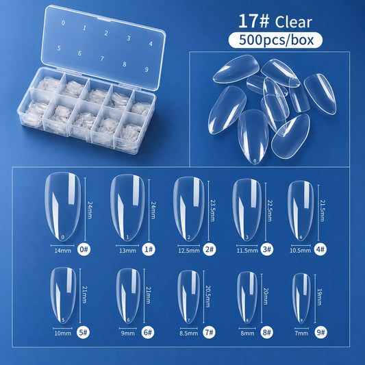 Clear Tips – 500 pcs