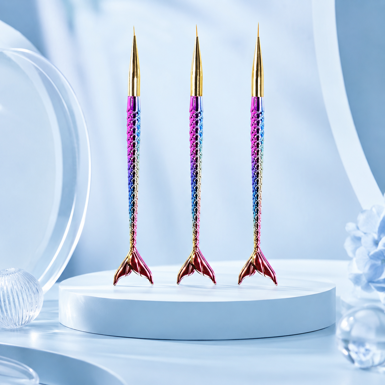 Special 3-Piece Nail Art Brush Set