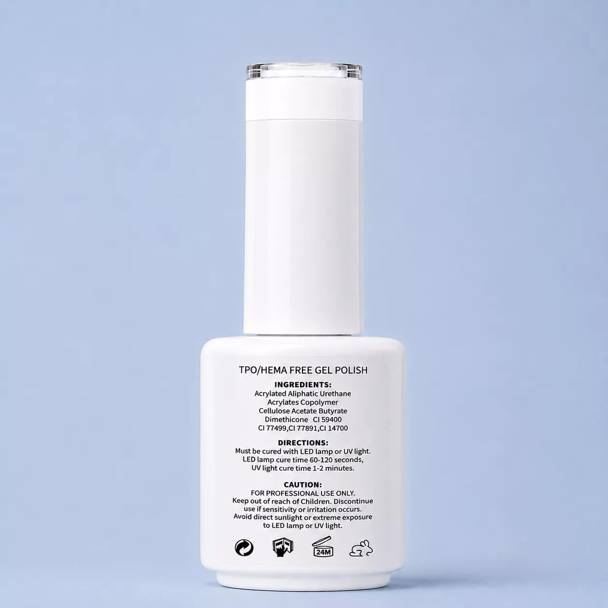 White Gel Polish 15mL
