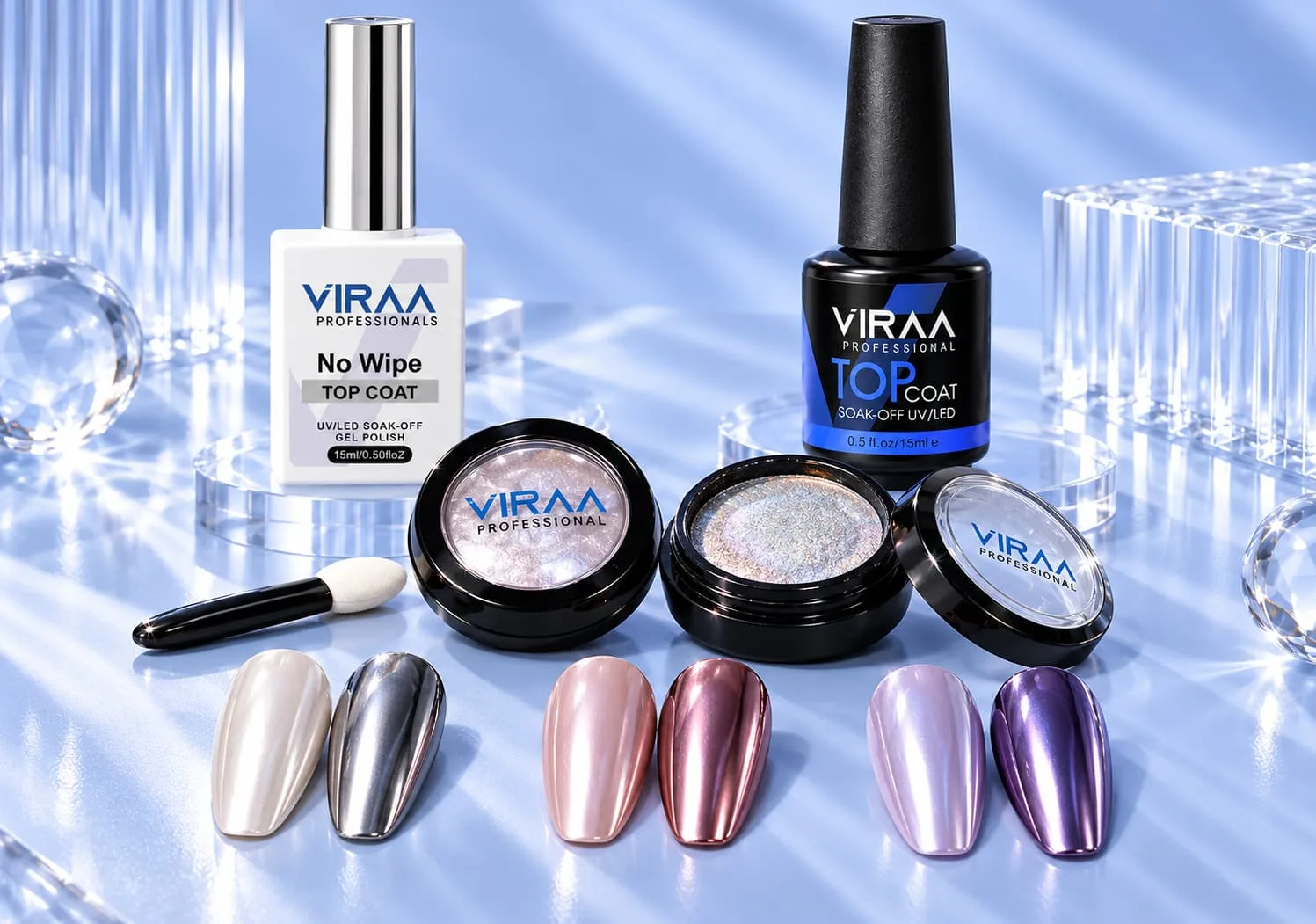 chrome nail powder