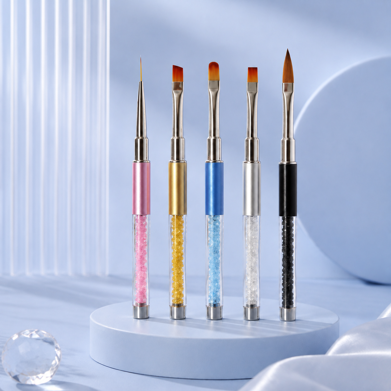 5-Piece Gel, Nail Art & Acrylic Brush Set