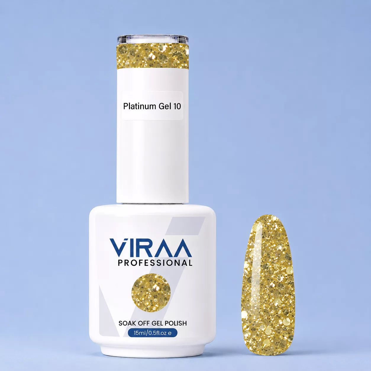 Platinum Glitter Gel Polish 15ml
