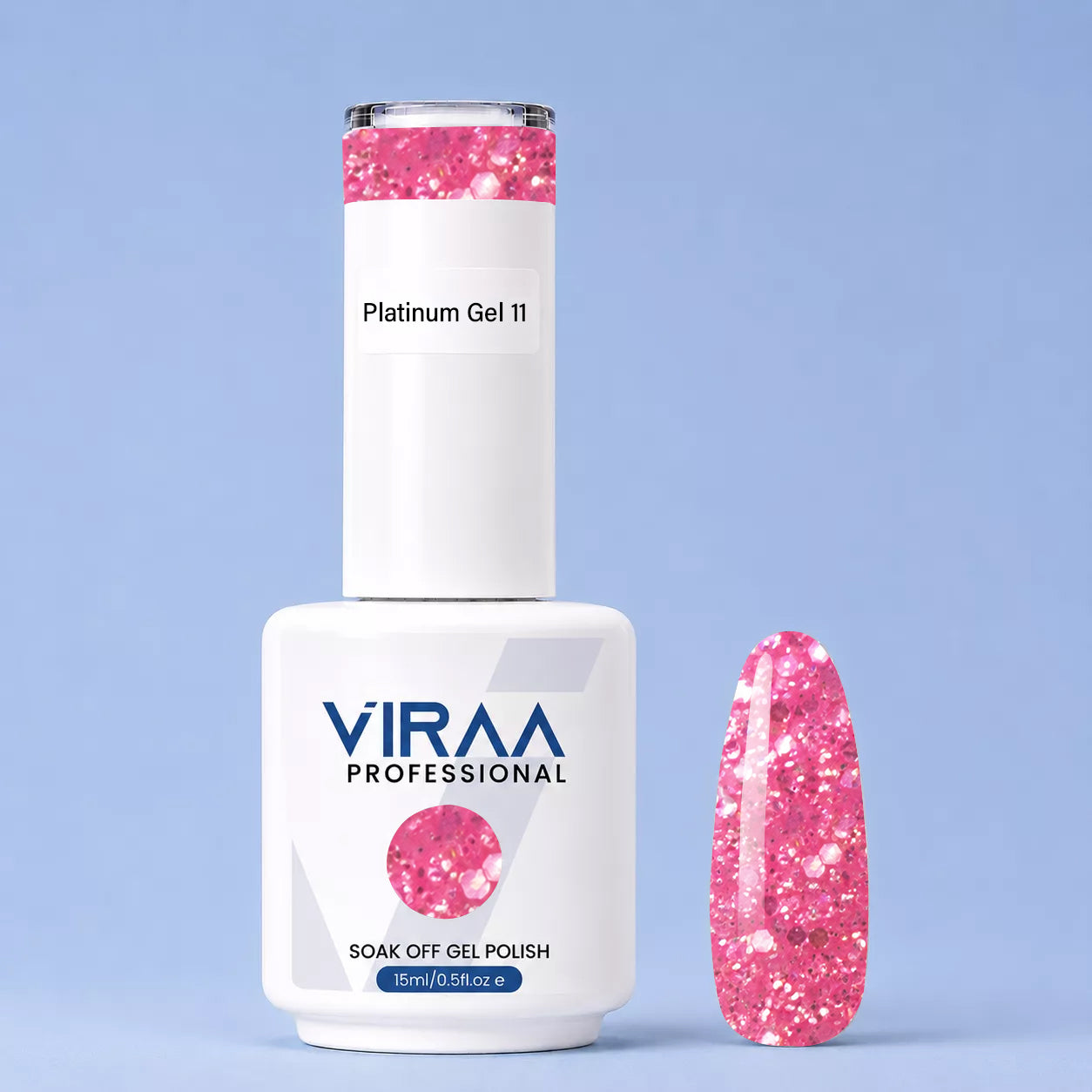 Platinum Glitter Gel Polish 15ml