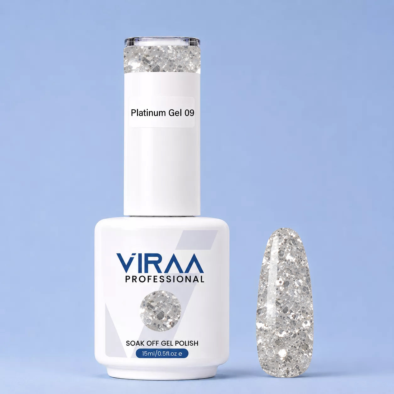 Platinum Glitter Gel Polish 15ml
