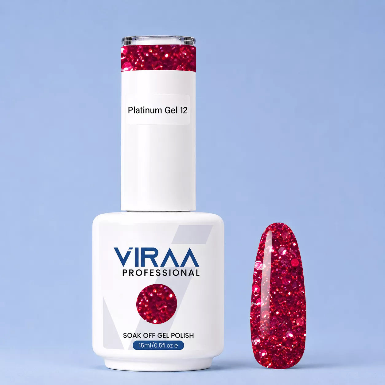 Platinum Glitter Gel Polish 15ml