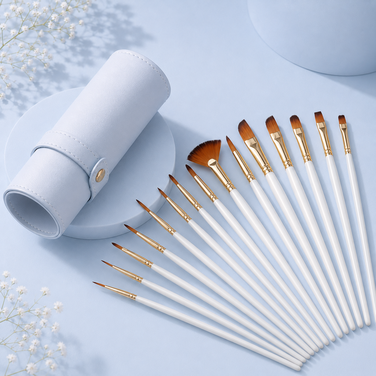 Small 12-Piece Nail Art Brush Set