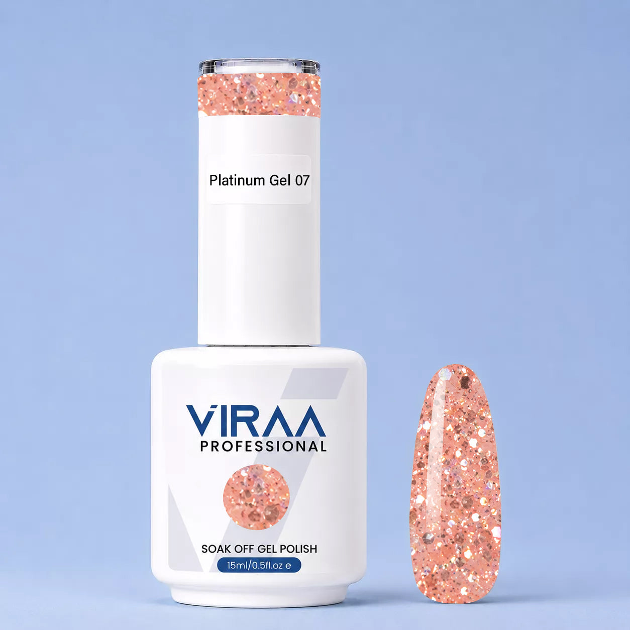 Platinum Glitter Gel Polish 15ml