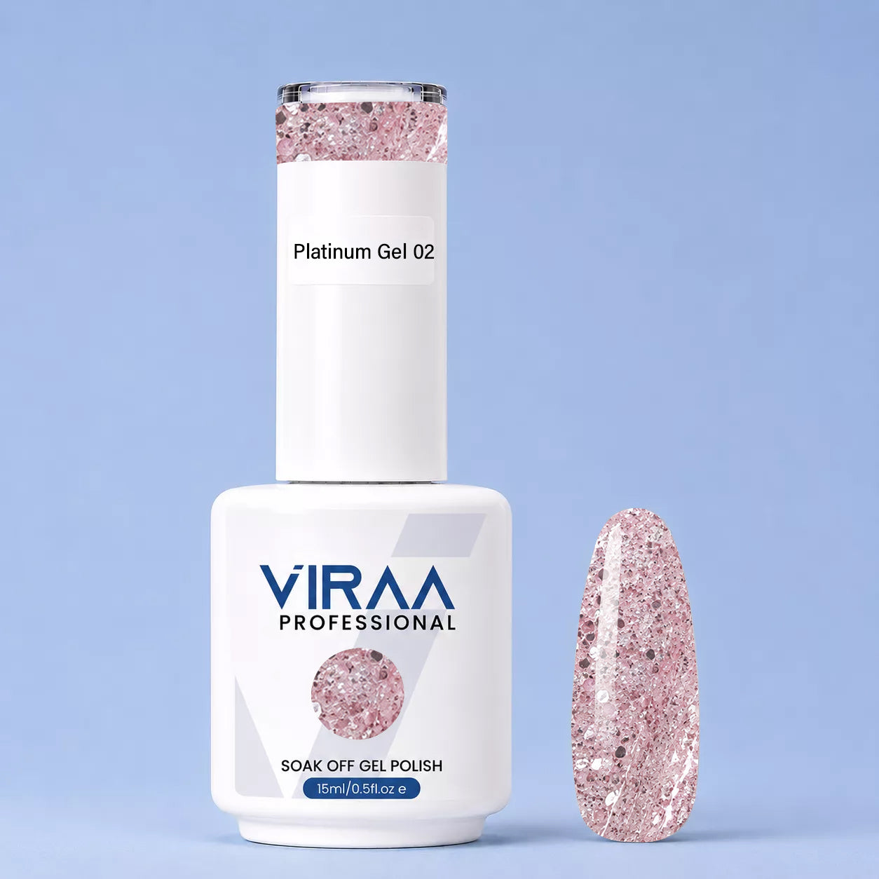 Platinum Glitter Gel Polish 15ml