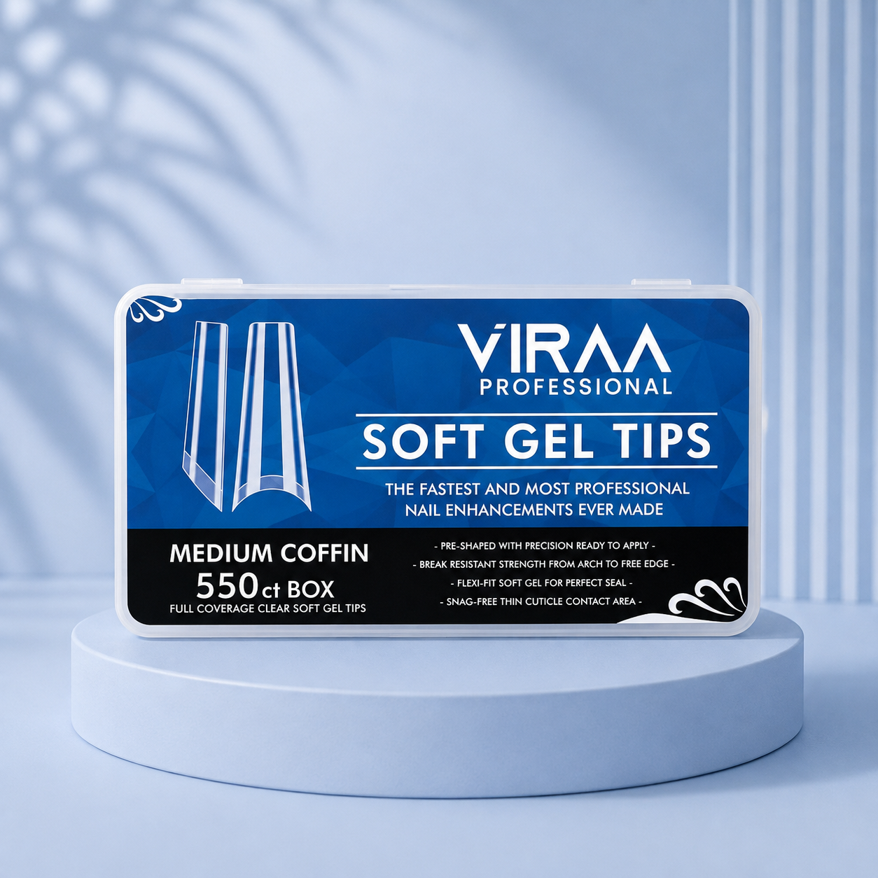 Medium Coffin Permanent Tips 550 pcs