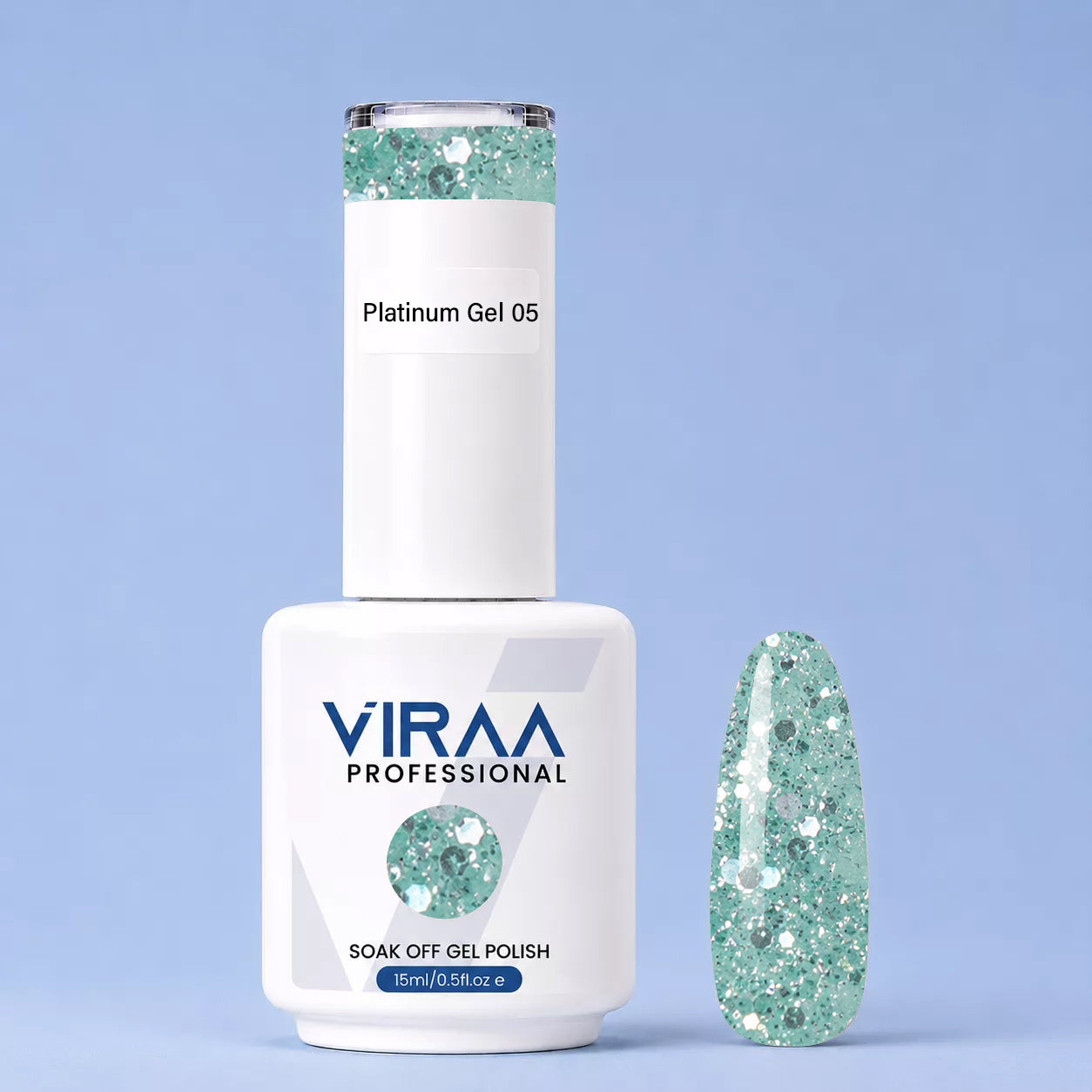 Platinum Glitter Gel Polish 15ml