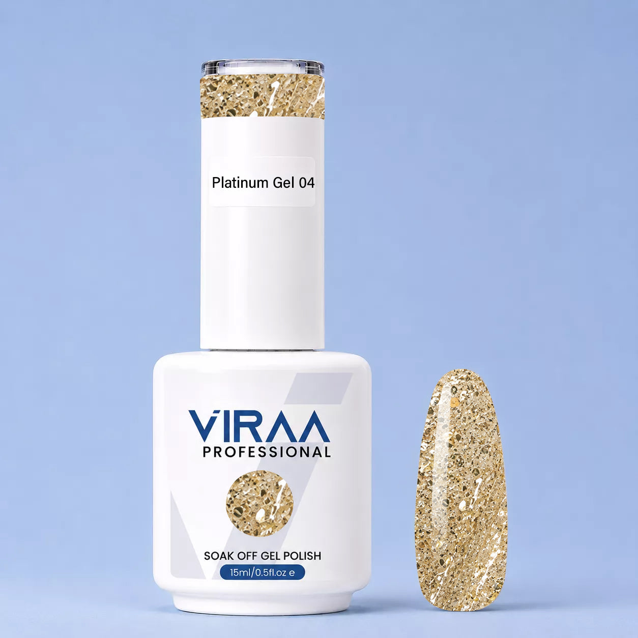 Platinum Glitter Gel Polish 15ml