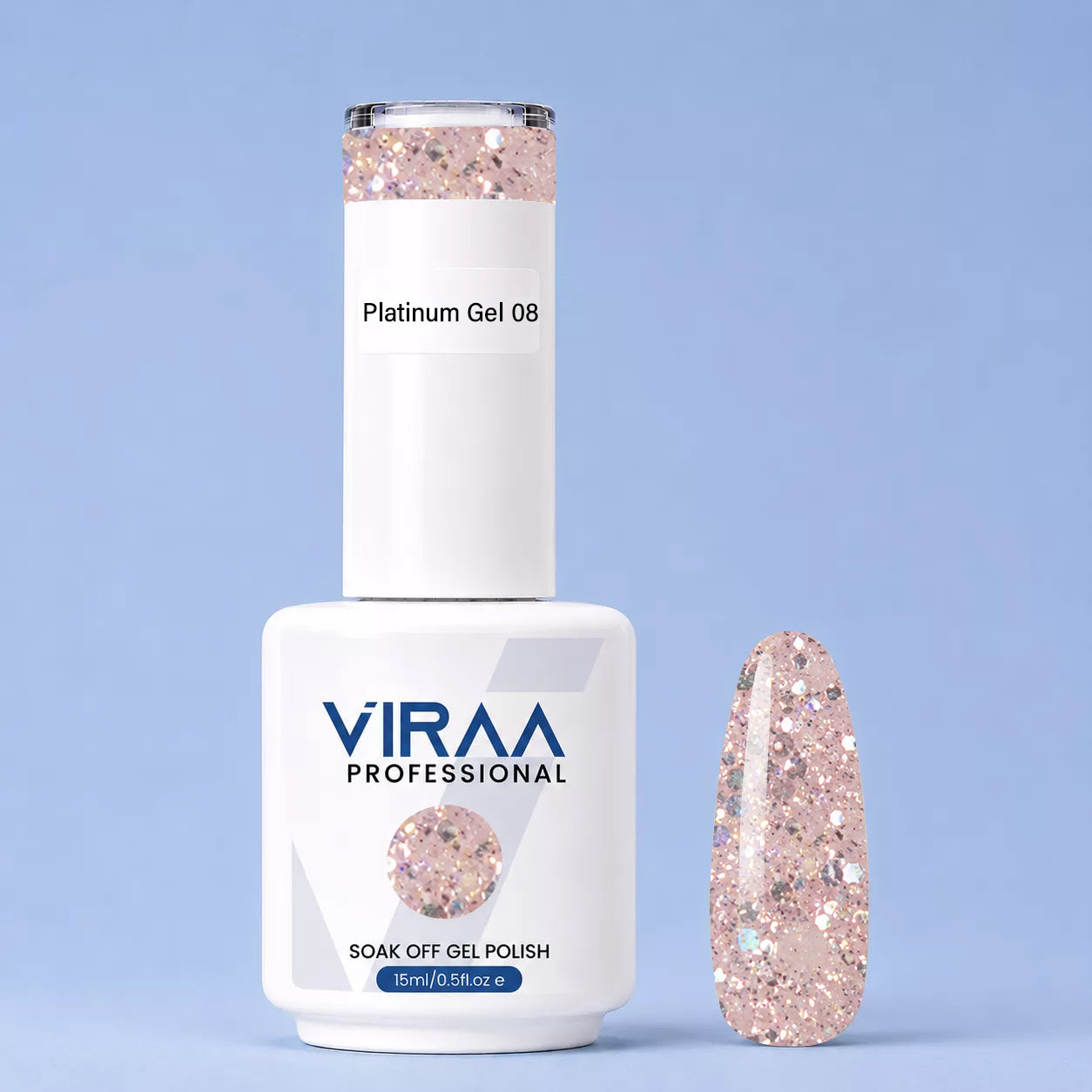 Platinum Glitter Gel Polish 15ml