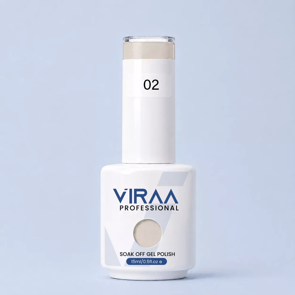 VIRAA Professional Glassy Nude Gel Collection 15ml in GN 02